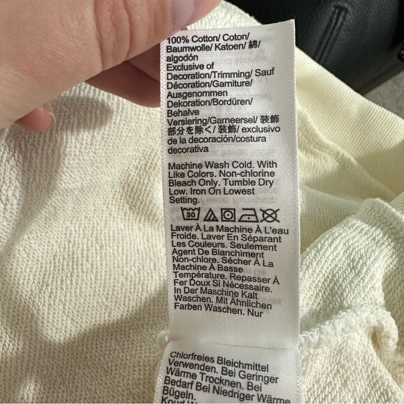 J. Crew Teddy Sherpa Button-Front Sweatshirt NWT Size Large - Picture 11 of 16